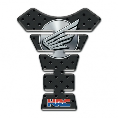 Honda Tank Fuse Perforated Background Effect Grey Logo Style 