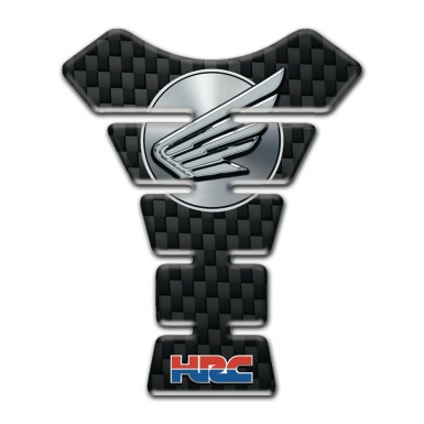 Honda Tank Protector Black carbon Design Fly Logo 