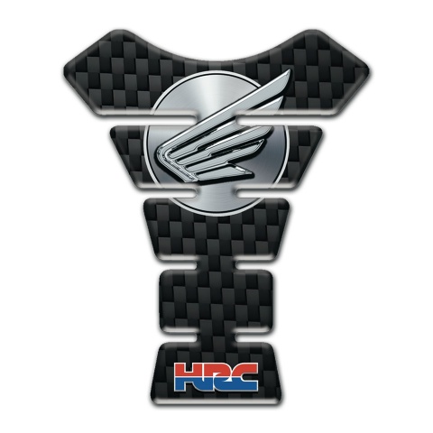 Honda Tank Protector Black carbon Design Fly Logo 