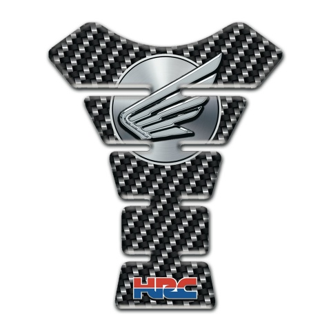 Honda Tank Guard Pads Grey Black Fabre Design HRC style 