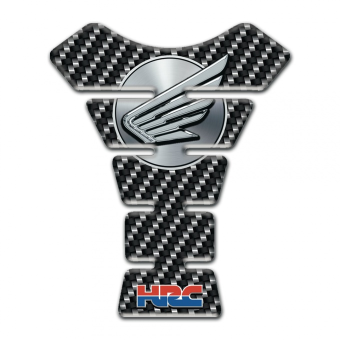 Honda Tank Guard Pads Grey Black Fabre Design HRC style 