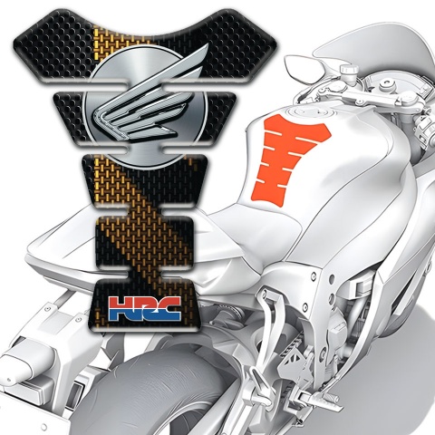 Honda Tank Fuse Brown Black Patterns HRC Style 