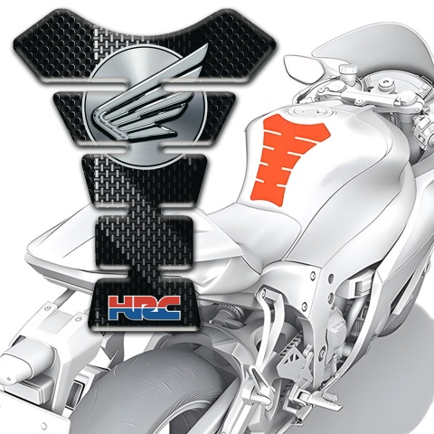Honda Tank Pad Motorbike Black Grey base HRC Edition 