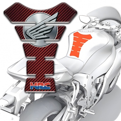 Honda Tank Protector Red Carbon Edition 