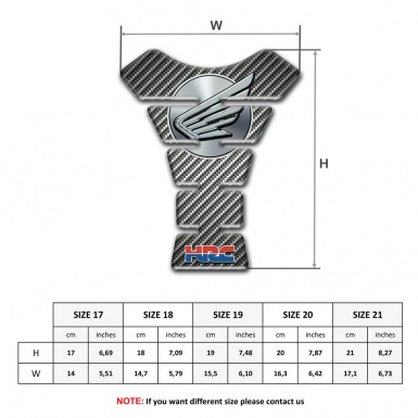 Honda Tank Pad Motorbike Classic Carbon Base Design 