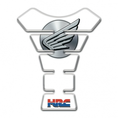 Honda Tank Protector White Base HRC style 