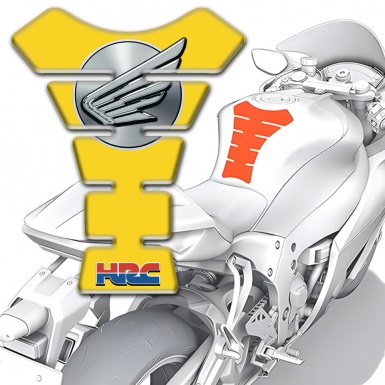 Honda Tank Fuse Yellow Base Grey Logo