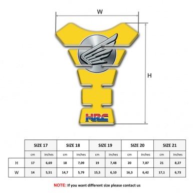 Honda Tank Fuse Yellow Base Grey Logo