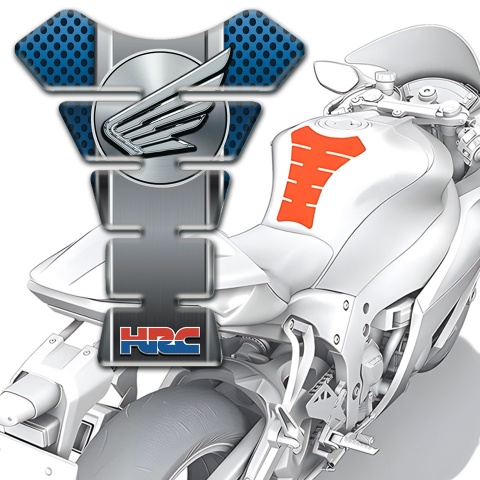 Honda Tank Protector Blue Perforated Base Edition 