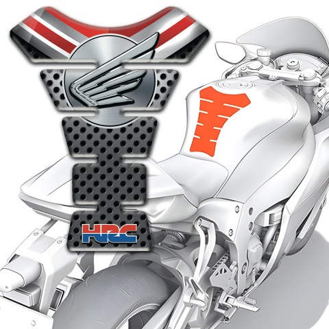 Honda Tank Guard Pads Motorcycle Silicone Sticker HRC Style 