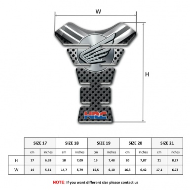 Honda Tank Pad Protector Racing Edition HRC model 