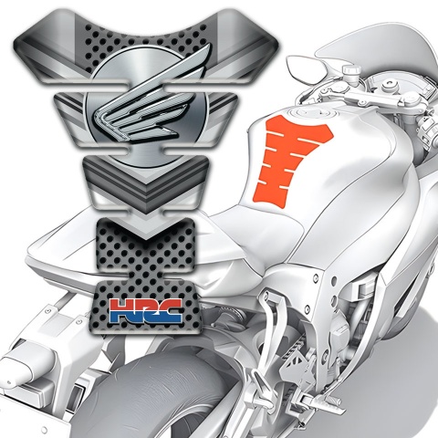 Honda Tank Pad Motorbike Premium Quality Silicone Sticker HRC Style 