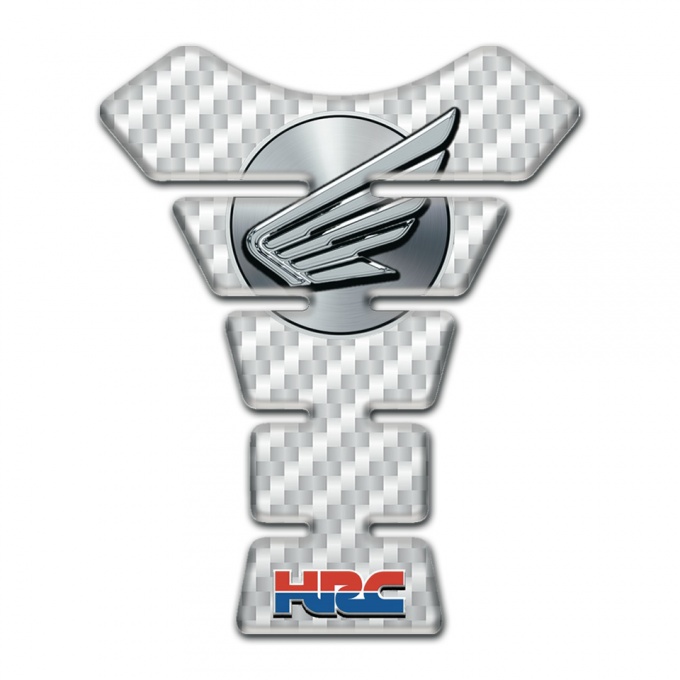 Honda Tank Protector White Carbon Design 