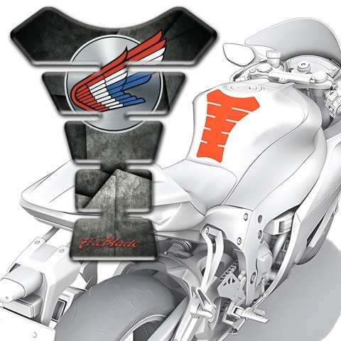 Honda Tank Pad Motorbike Mixed Grey Black Base 