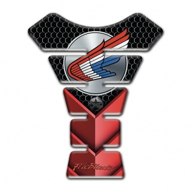 Honda Tank Protector Red v Shape Details 