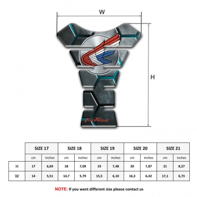 Honda Tank Guard Pads 3D Design Base 