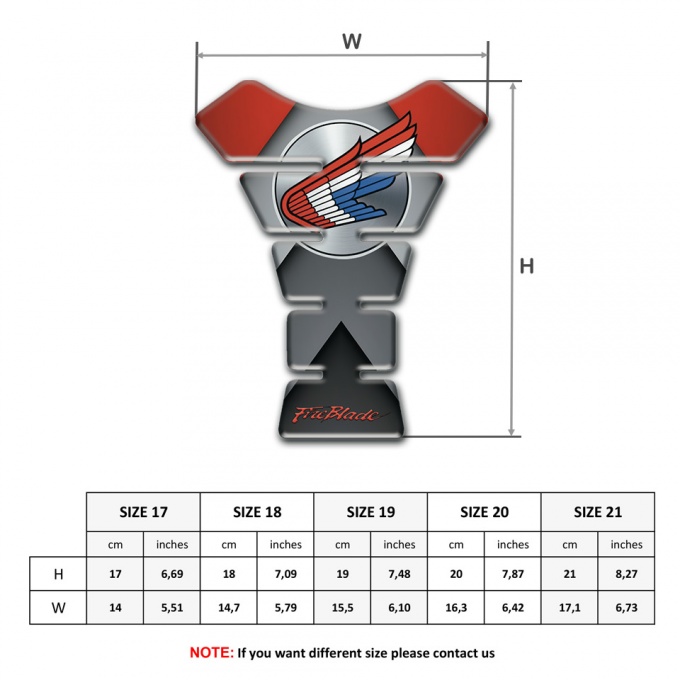 Honda Tank Fuse Anti Slip Sticker Fire Blade | Tank Protectors ...