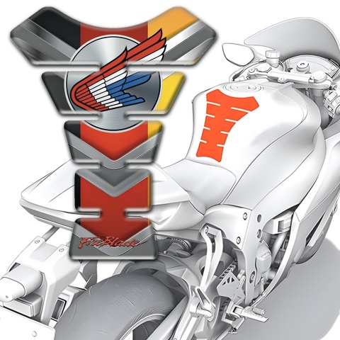 Honda Tank Guard Pads Fire Blade Style Multicolored base 