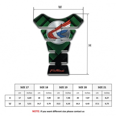 Honda Tank Pad Motorbike Green patterns Base Fire Blade 