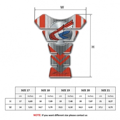 Honda Tank Protector Grey Red Decoration Fire Blade Model 