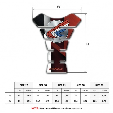 Honda Tank Guard Pads High-Quality Silicone Sticker 