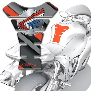 Honda Tank Guard Pads Diagonal Patterns Base Fire Blade Edition 