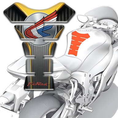 Honda Tank Protector Fire Blade Style Anti Slip Sticker 