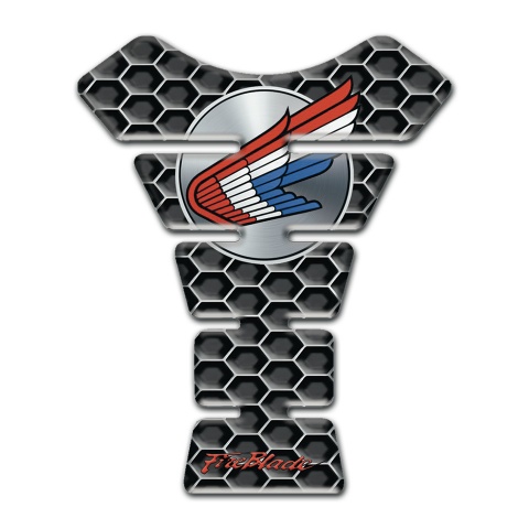 Honda Tank Pad Protector Perforated Steel Base Fire Blade Edition 