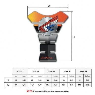Honda Tank Fuse Orange Black Background Fire Blade Style 