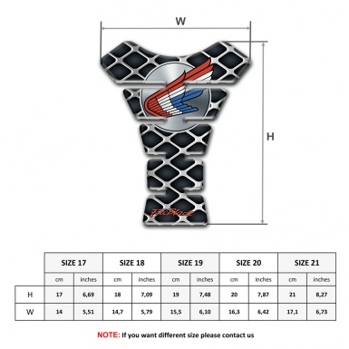 Honda Tank Protector Grid Design Base Fire Blade Edition 