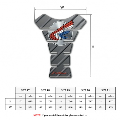 Honda Tank Pad Protector Diagonal Furrows effect 