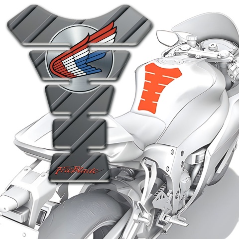 Honda Tank Pad Protector Diagonal Furrows effect 