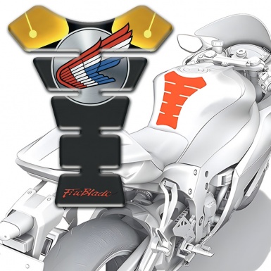Honda Tank Protector Wings Logo Fire Blade Type 