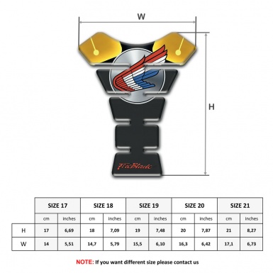 Honda Tank Protector Wings Logo Fire Blade Type 
