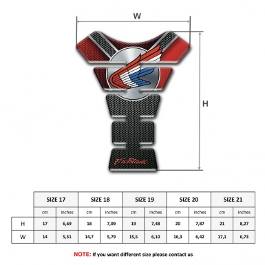 Honda Tank Pad Protector Unique Racing Edition 