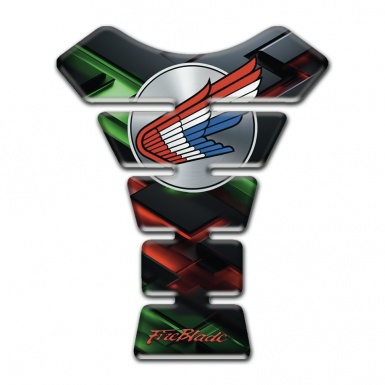 Honda Tank Guard Pads Multicolored Type Fire Blade Style 