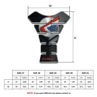 Honda Tank Fuse Stylish Design High-Quality  Silicone Sticker 