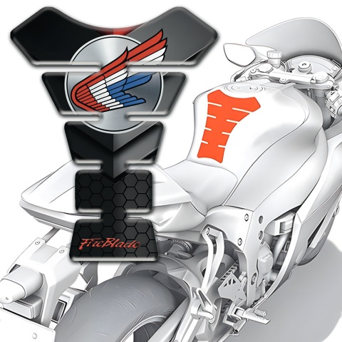 Honda Tank Fuse Stylish Design High-Quality  Silicone Sticker 