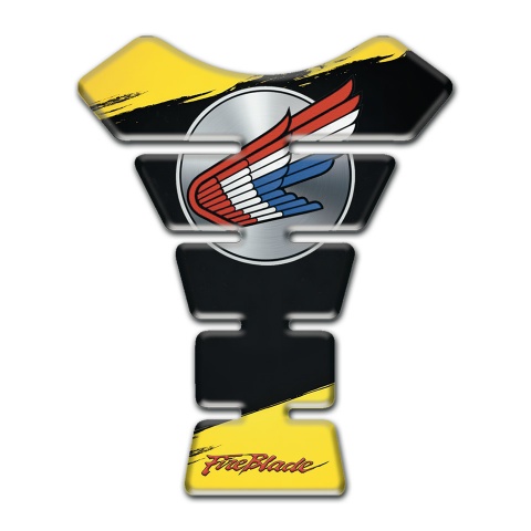 Honda Tank Guard Pads Yellow Black decoration Base Fire Blade Model 