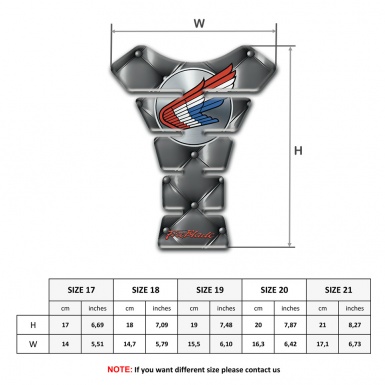 Honda Tank Pad Protector Grey Leather Effect Fire Blade Style 