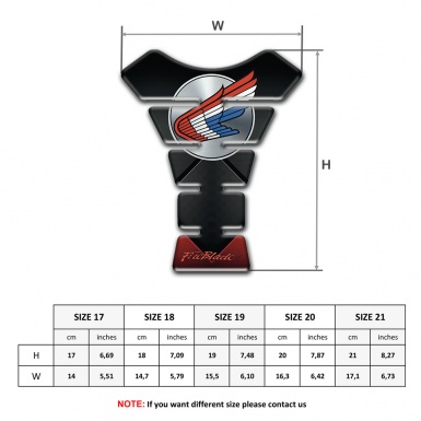 Honda Tank Pad Motorbike Dark Print Fire Blade Edition 