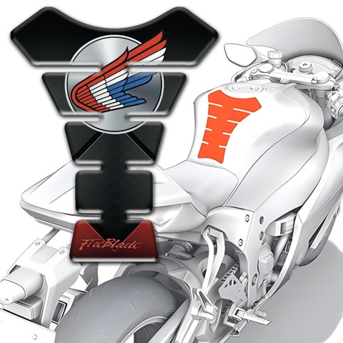 Honda Tank Pad Motorbike Dark Print Fire Blade Edition 
