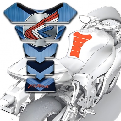 Honda Tank Guard Pads navy Blue Details print 