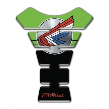 Honda Tank Pad Protector Green Black Print Fire Blade Type 