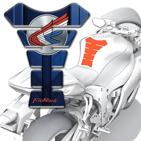 Honda Tank Pad Protector Blue Nuance base Fire Blade Type 