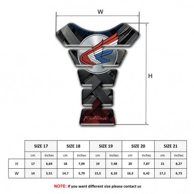 Honda Tank Guard Pads Stylish Base Logo Circle 