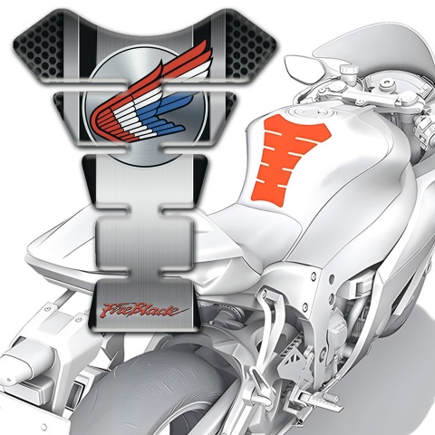 Honda Tank Fuse dark Mesh with Metal Panel Effect Design 