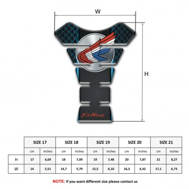 Honda Tank Pad Motorbike Neon Mesh Motif with Colorful Logo 