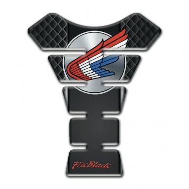 Honda Tank Protector Dark Details Design Round Grey Logo 