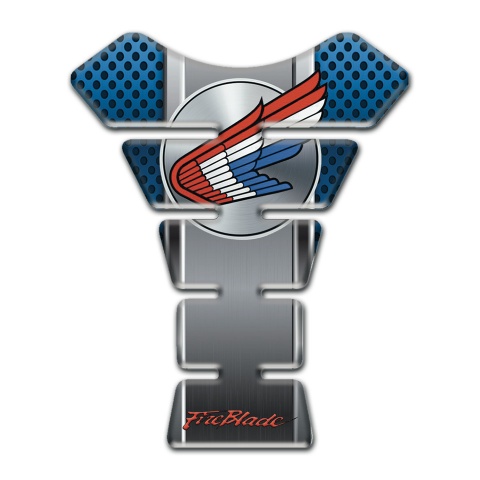 Honda Tank Guard Pads Blue Grey Elements Print 